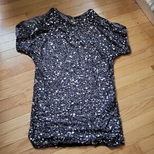 Elegant Black Sequin Dress